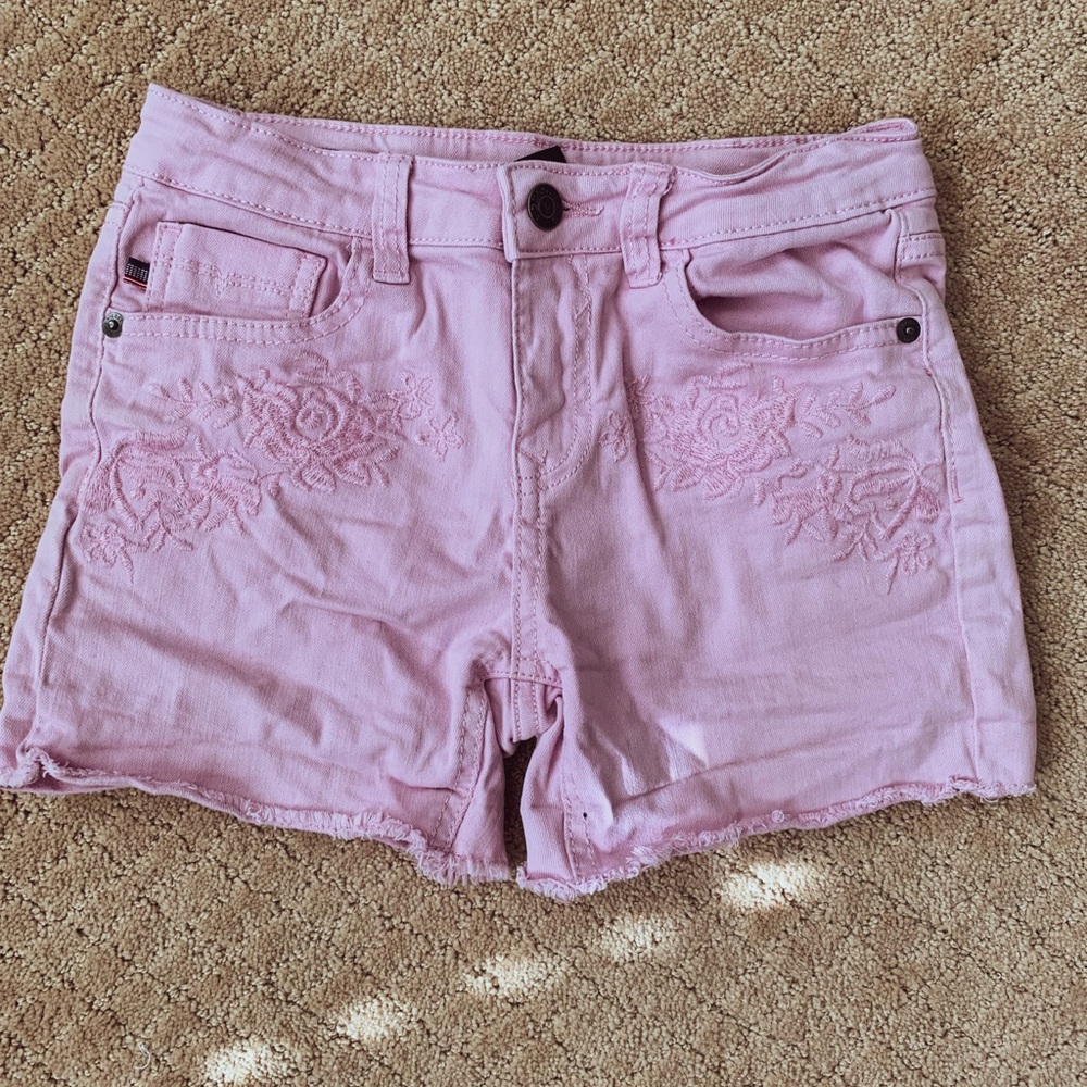 light pink shorts